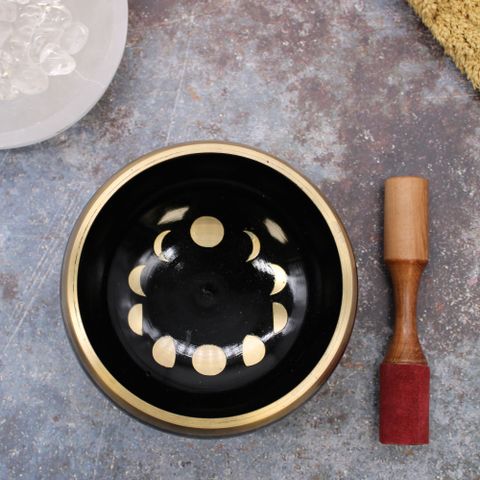 Large Moon Phase Singing Bowl Set