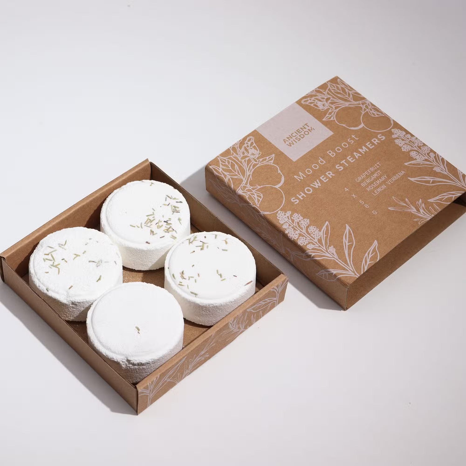Zen shower steamers wellness gift set with spa shower steamers with essential oils in eco-friendly packaging