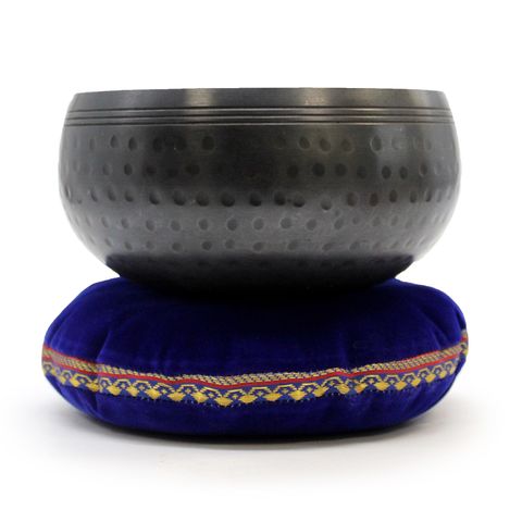 Singing Bowl Velvet Cushion - 16cm