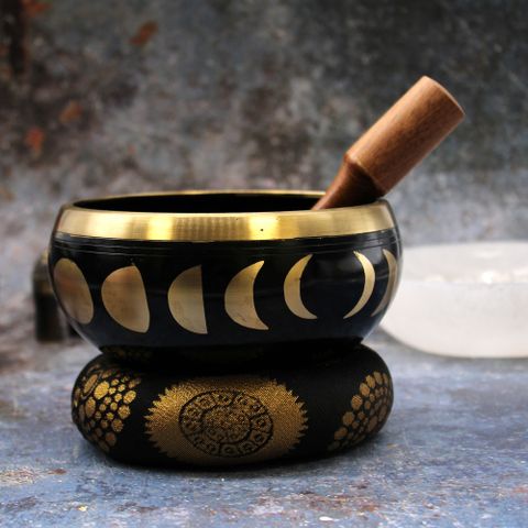 Large Moon Phase Singing Bowl Set